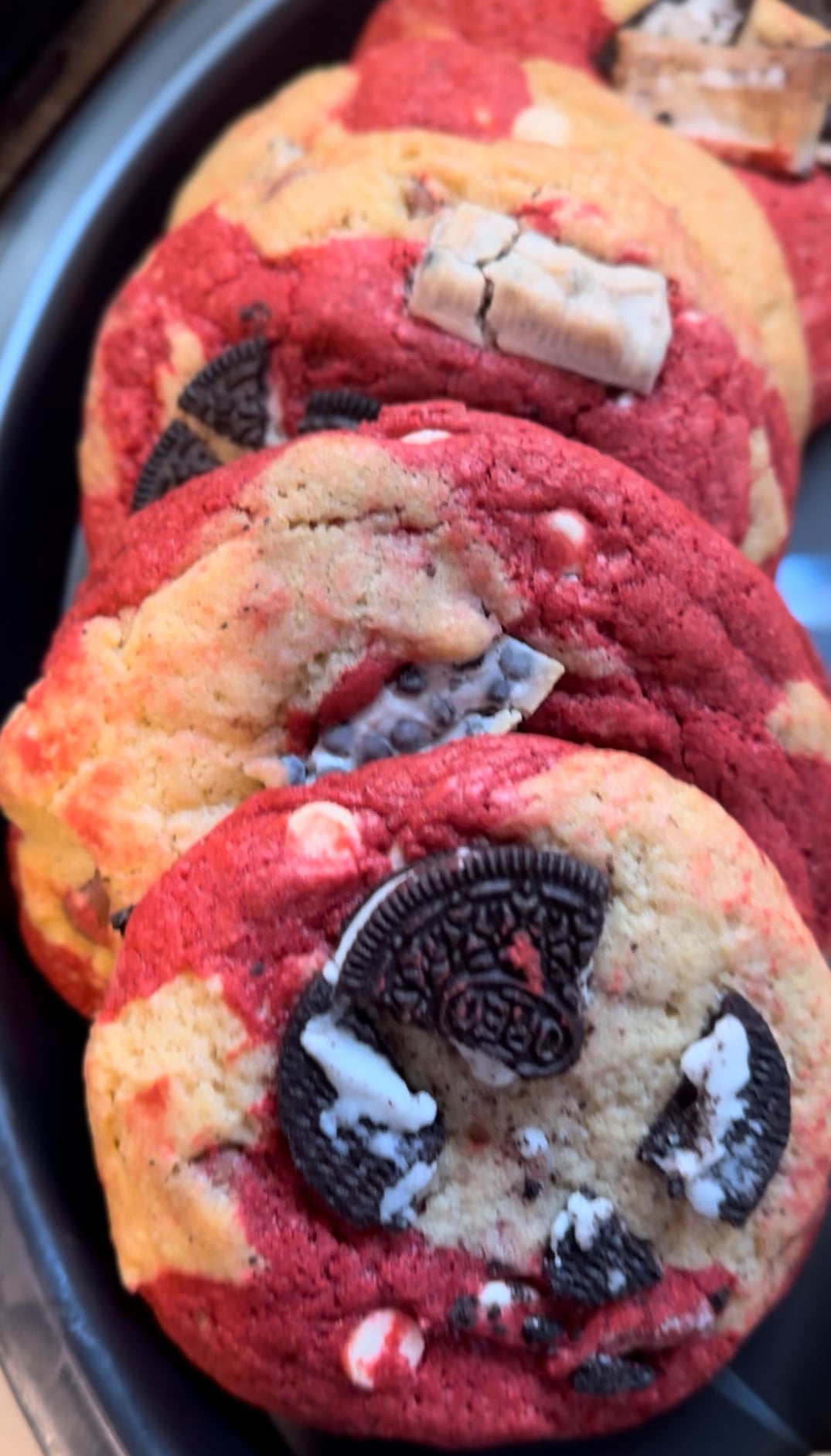 Red velvet cookies and cream