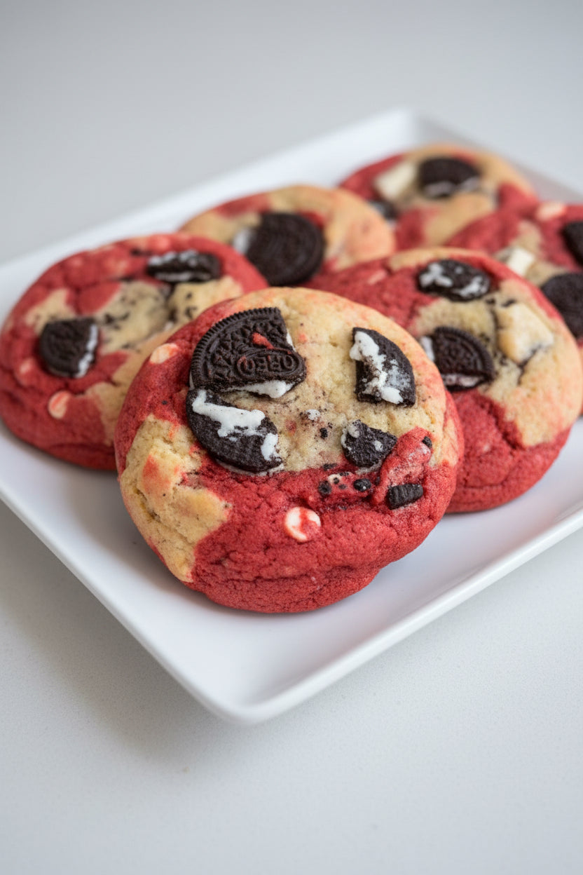 Red velvet cookies and cream
