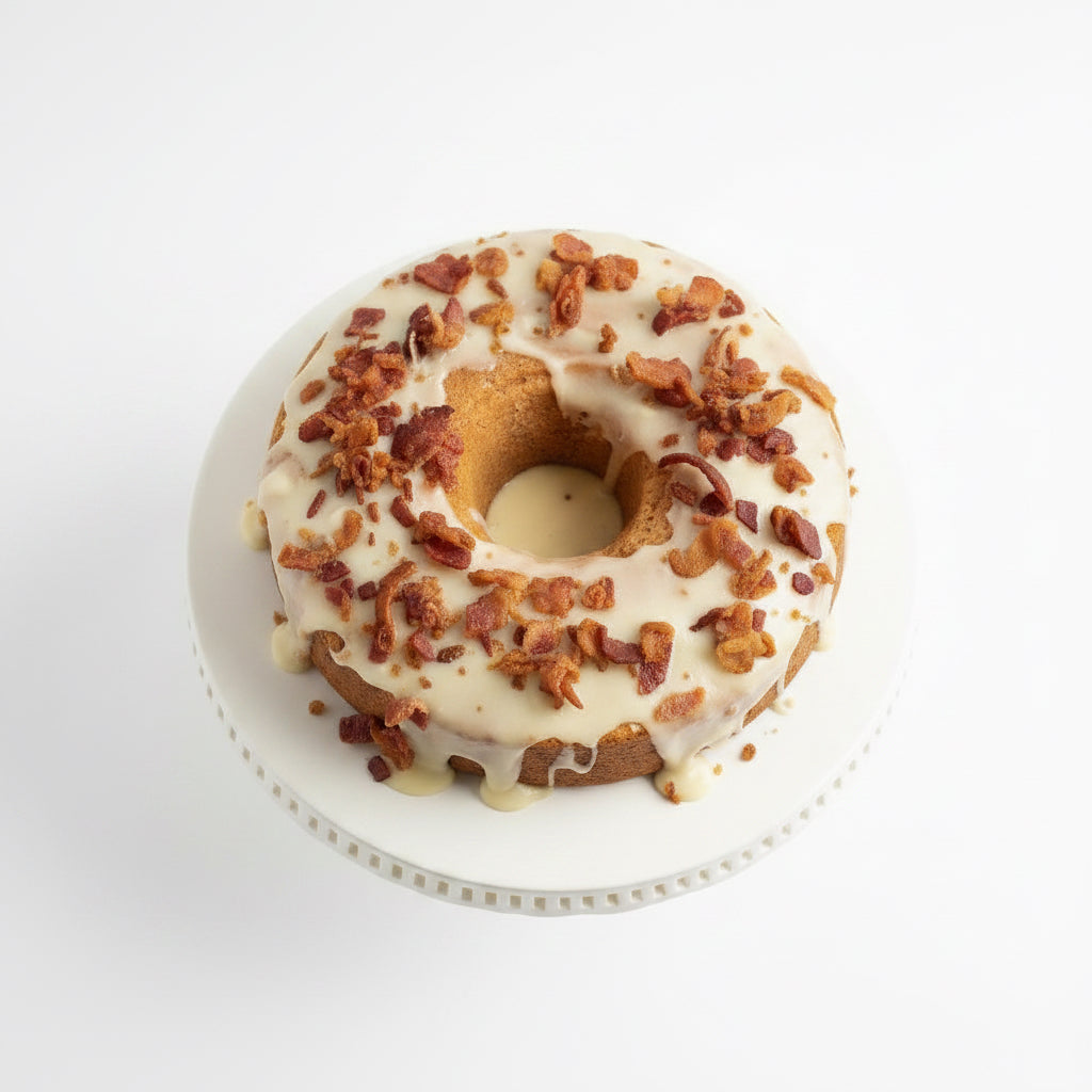 Maple bacon pound cake